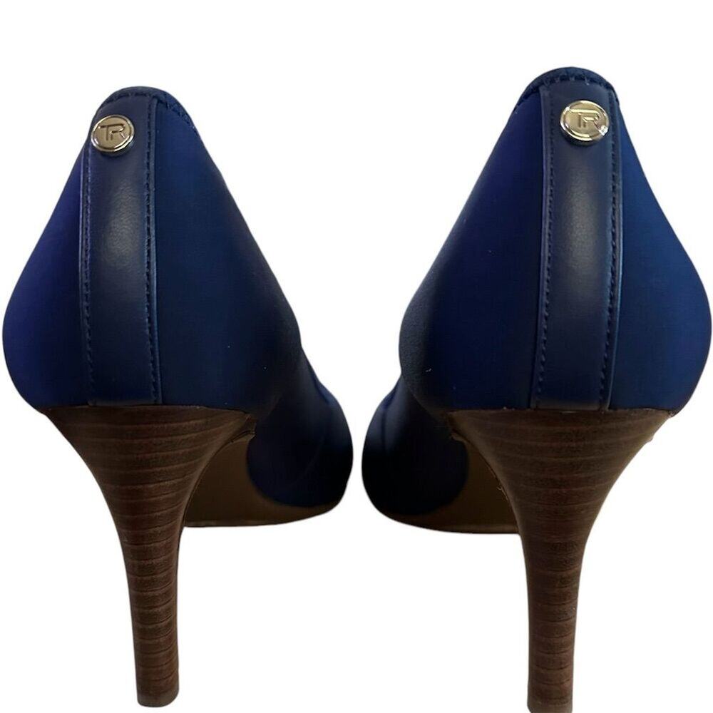 Taryn Rose Tess Women's Blue Pointed Toe Stiletto Pumps Size 10B - Picture 5 of 9